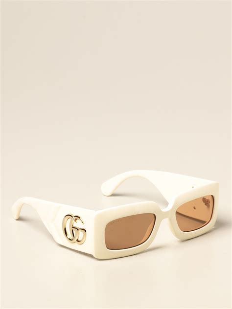 gucci black and white sunglasses